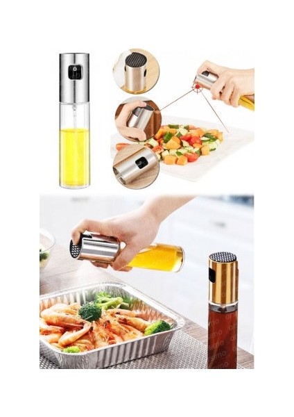 Çok Amaçlı Spreyli Cam Şişe Silindir 100 ml