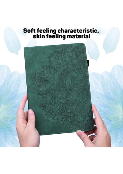 Samsung Galaxy Tab A7 T500 Tpu + Pu Kılıf Yeşil (Yurt Dışından)