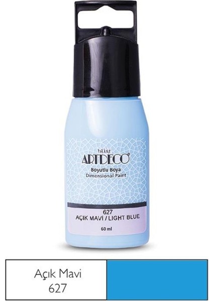 Y-042C-627 Boyutlu Boya 60 ml Açık Mavi