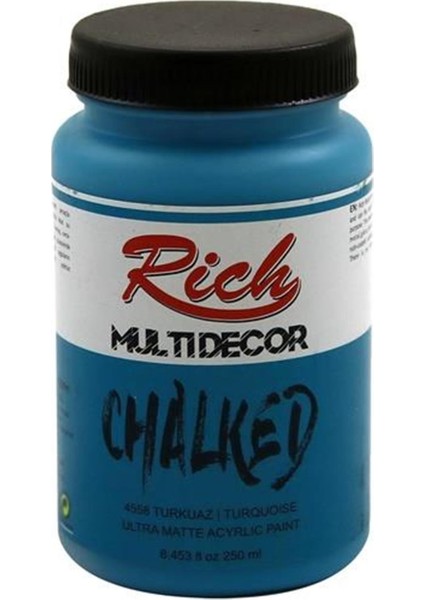 Multi Decor Chalked Akrilik Boya 250 cc 4558 Turkuaz