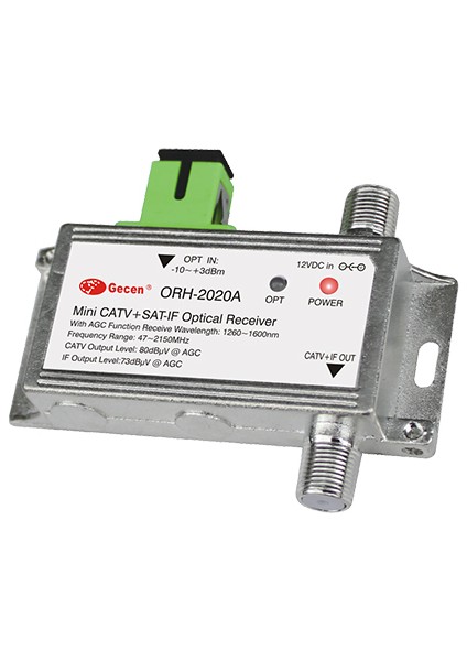 DOT200 - Fiber Optic Receiver - Catv + Sat Agc 47-2150MHZ