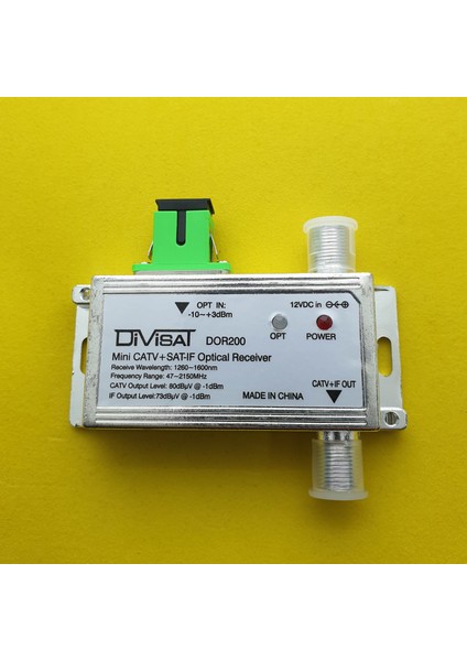 DOT200 - Fiber Optic Receiver - Catv + Sat Agc 47-2150MHZ