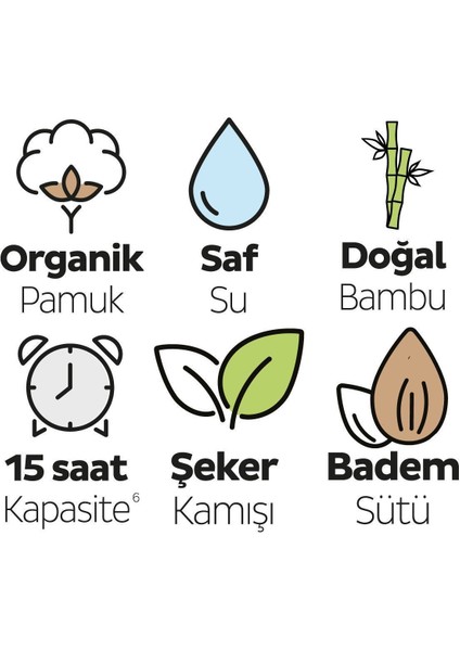 Bio Natural Süper Paket Bebek Bezi 4 Numara Maxi 96 Adet