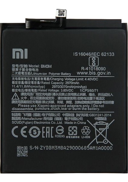 Xiaomi Mi 9 Se Batarya BM3M 3070 Mah