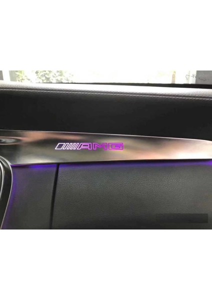 Mercedes w205 glc göğüslük ambiyas aydınlatma amg logolu