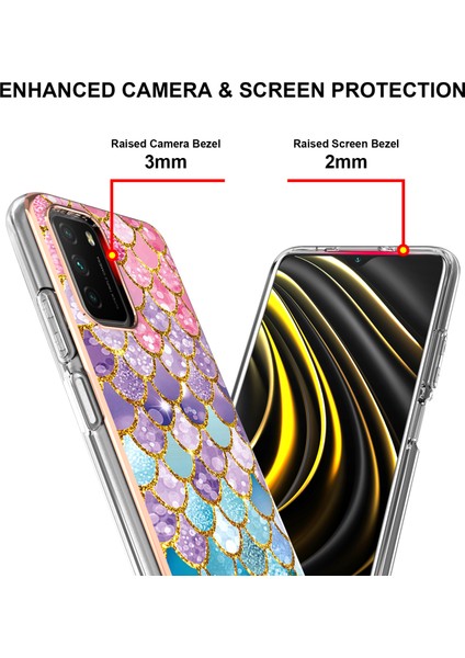 Xiaomi Redmi 9t / 9 Power Için Ince Şık Desenli Sert Esnek Tpu Tampon Cep Telefonu Kılıfı (Yurt Dışından)