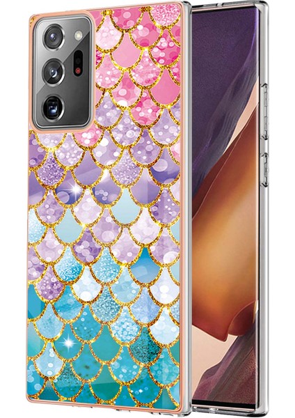 Samsung Galaxy Note 20 Ultra Için Ince Şık Desenli Sert Esnek Tpu Tampon Cep Telefonu Kılıfı (Yurt Dışından)