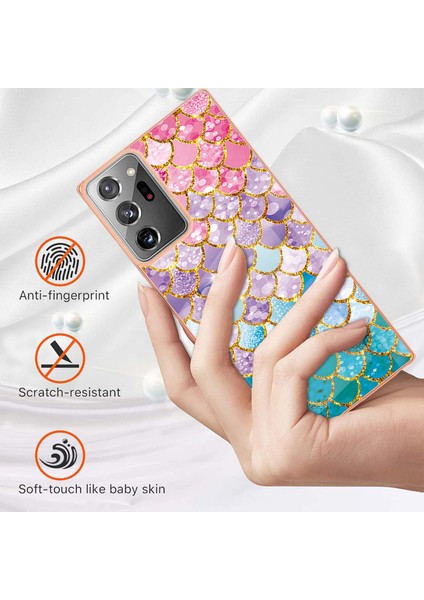 Samsung Galaxy Note 20 Ultra Için Ince Şık Desenli Sert Esnek Tpu Tampon Cep Telefonu Kılıfı (Yurt Dışından)