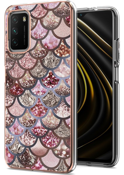 Xiaomi Redmi 9t / 9 Power Için Ince Şık Desenli Sert Esnek Tpu Tampon Cep Telefonu Kılıfı (Yurt Dışından)