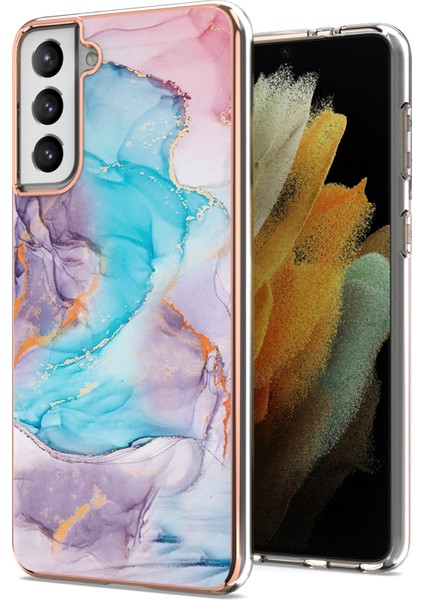 Samsung Galaxy S21 Plus 5g Için Ince Şık Desenli Sert Esnek Tpu Tampon Cep Telefonu Kılıfı (Yurt Dışından)