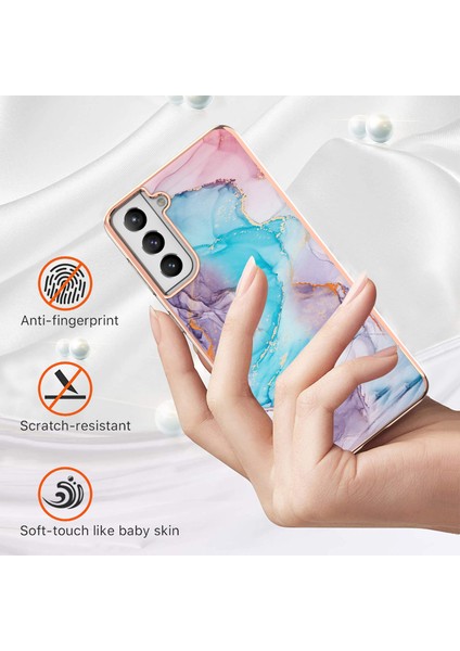 Samsung Galaxy S21 Plus 5g Için Ince Şık Desenli Sert Esnek Tpu Tampon Cep Telefonu Kılıfı (Yurt Dışından)