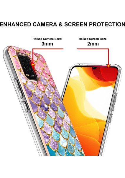 Xiaomi Mi 10 Lite Için Ince Şık Desenli Sert Esnek Tpu Tampon Cep Telefonu Kılıfı (Yurt Dışından)