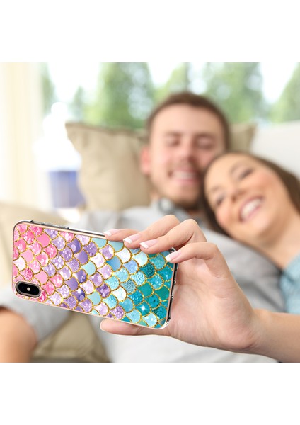 iPhone Xs / iPhone x Için Ince Şık Desenli Sert Esnek Tpu Tampon Cep Telefonu Kılıfı (Yurt Dışından)
