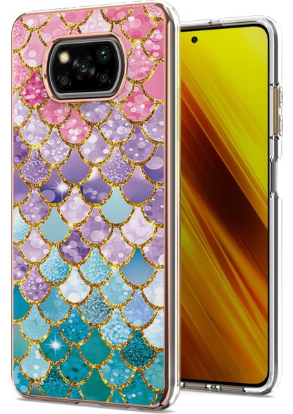 Xiaomi Poco X3 Nfc / X3 Pro Için Ince Şık Desenli Sert Esnek Tpu Tampon Cep Telefonu Kılıfı (Yurt Dışından)