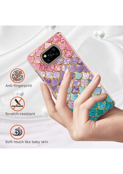 Xiaomi Poco X3 Nfc / X3 Pro Için Ince Şık Desenli Sert Esnek Tpu Tampon Cep Telefonu Kılıfı (Yurt Dışından)