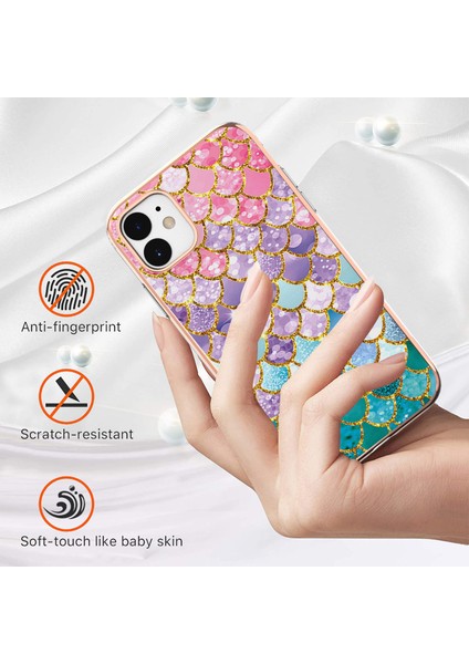 iPhone 11 Için Ince Şık Desenli Sert Esnek Tpu Tampon Cep Telefonu Kılıfı (Yurt Dışından)