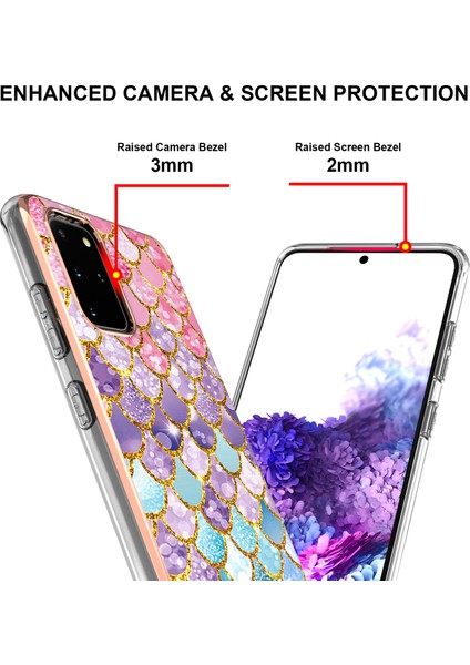 Samsung Galaxy S20 Plus Için Ince Şık Desenli Sert Esnek Tpu Tampon Cep Telefonu Kılıfı (Yurt Dışından)
