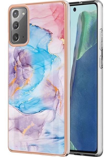 Samsung Galaxy Note 20 Için Ince Şık Desenli Sert Esnek Tpu Tampon Cep Telefonu Kılıfı (Yurt Dışından)