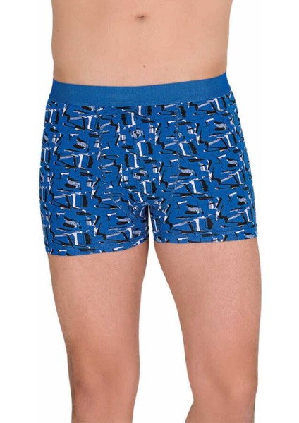 Erkek Boxer Likralı Desenli (BER4480RT)
