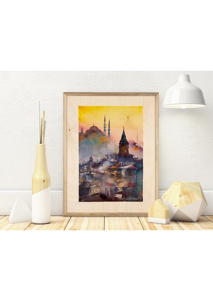 Cuneyt Senyavas Istanbul_1 Ahşap Tablo