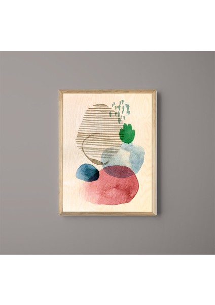 Trıple Art Abstract Ahşap Tablo