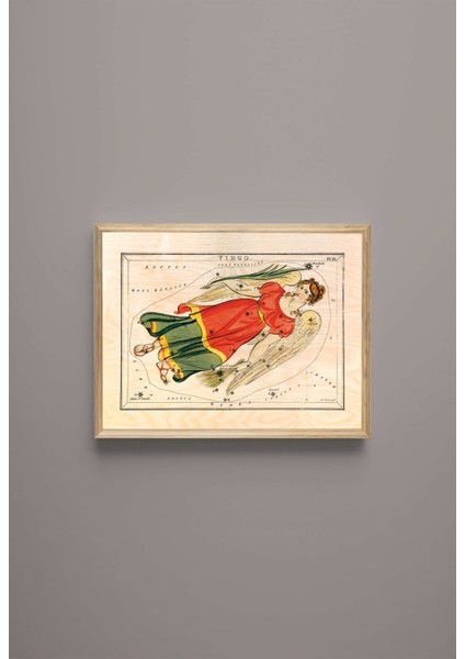 Başak Burcu Ahşap Tablo