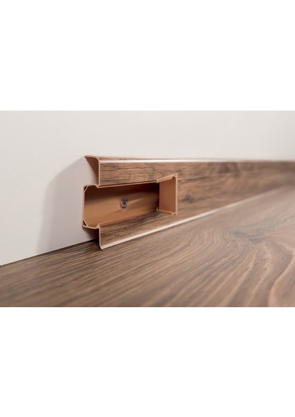 VOX Esquero Kablo Kanallı Pvc Süpürgelik 6,66 cm - Kırmızı Meşe - ESQ608 modelleri