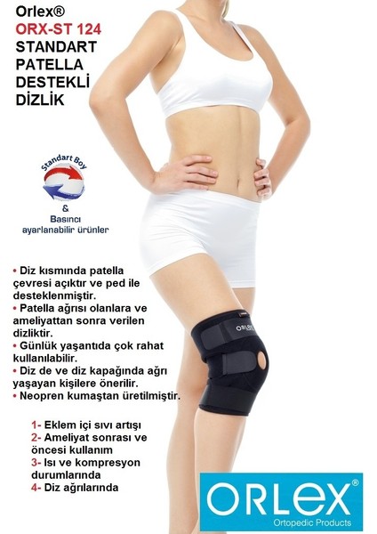 Orlex® Orx-St 124 Standart Patella Destekli Dizlik