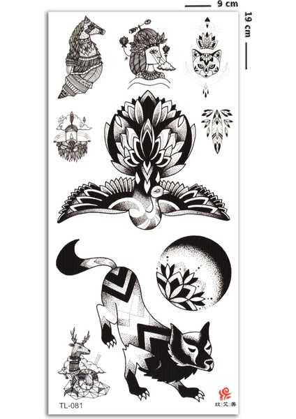 Nature Karışık Geçici Dövme