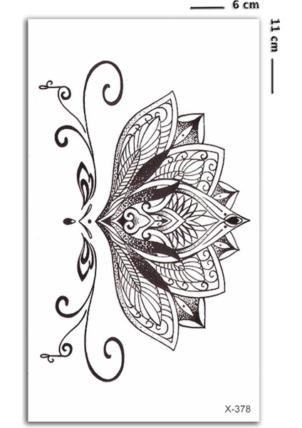 Mandala Lotus Geçici Dövme fiyatları