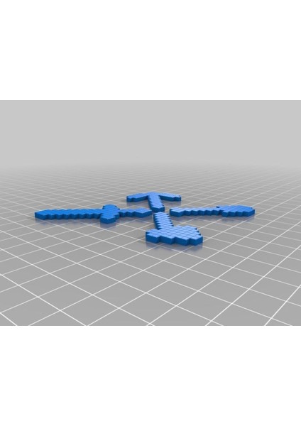 Benim Özelleştirilmiş Minecraft Araçlarım: Kazma, Balta, Kürek ve - Parametrik Plastik Aparat