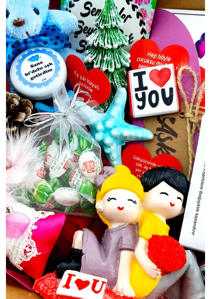 Kraft Kutuda I Love You Romantik Sevgiliye Sürpriz Paket Sürpriz Amaçlı Hediye Kutusu 1ILOVE9U9