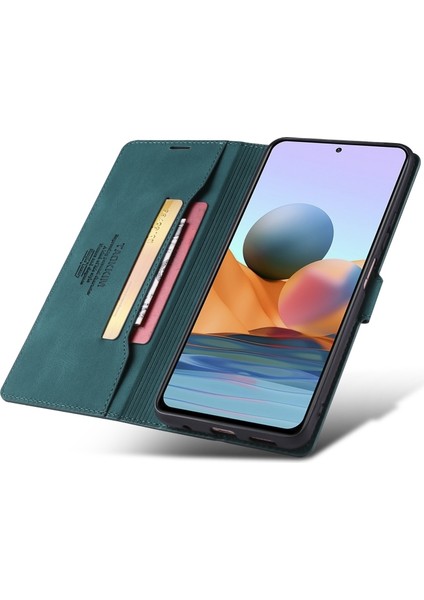 Xiaomi Redmi Için Not 10 4g / Note 10S Deri Kılıf Mavi fırsatları