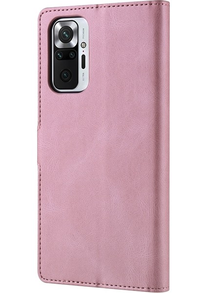 Xiaomi Redmi Için Not 10 4g / Note 10S Deri Kılıf Pembe modelleri