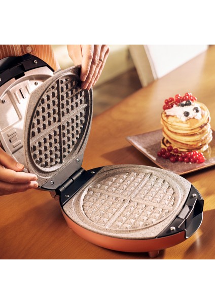 Funday Glossy Violet Çıkarılabilir Plakalı Waffle Makinesi 1000W