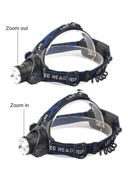WT-120 800 Lümen Tx6 Şarjlı Zoomlu Kafa Feneri