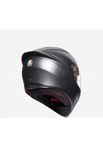 K1 Solid Mat Siyah Kapalı Kask Yeni Sezon modelleri