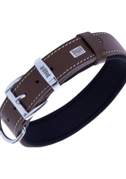Isimlikli Deri Boyun Tasması M 3X42-50CM Kahverengi modelleri