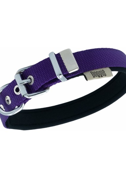 Comfort Yumuşak Dokuma Köpek Boyun Tasması M 2X35-40CM Mor