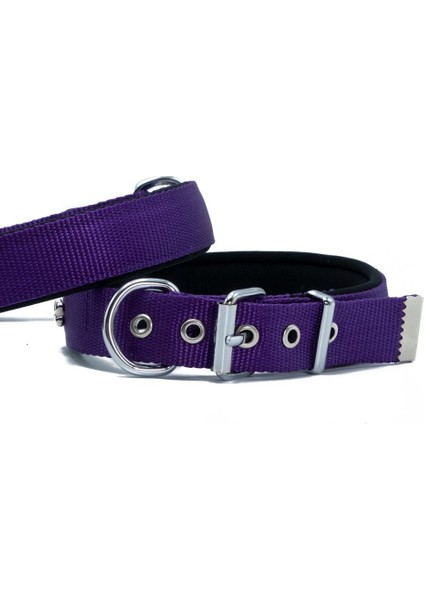 Comfort Yumuşak Dokuma Köpek Boyun Tasması L 2.5X42-50CM Mor