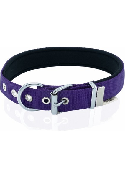 Comfort Yumuşak Dokuma Köpek Boyun Tasması L 2.5X42-50CM Mor