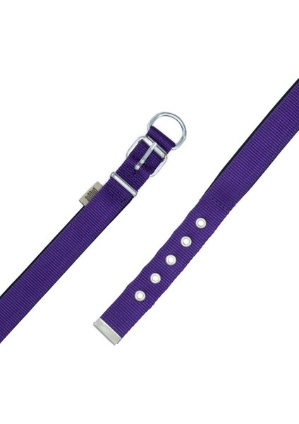 Comfort Yumuşak Dokuma Köpek Boyun Tasması L 2.5X42-50CM Mor