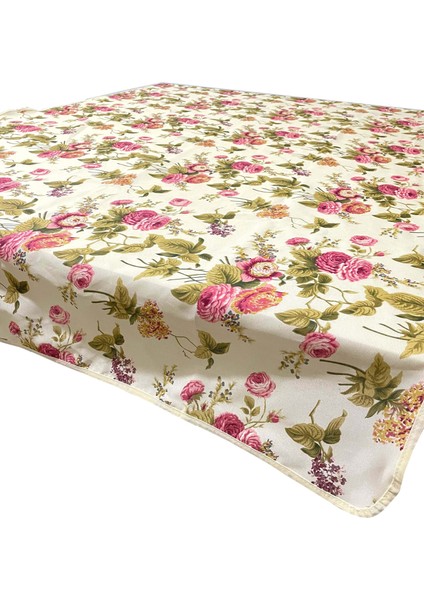 Masa Örtüsü Takımı 120X190 cm (Ingiliz Gülü)Yıkanabilir Vip Masa Örtüsü fiyatları