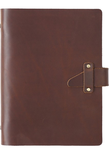 A5 Deri Vintage Yapraklı Defter (Yurt Dışından)