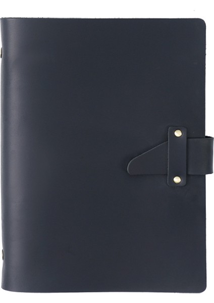 A5 Deri Vintage Yapraklı Defter (Yurt Dışından)