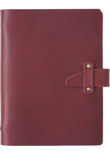 A5 Deri Vintage Yapraklı Defter (Yurt Dışından)