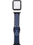Puluz Apple Watch Uyumlu 6 & Se & 5 & 4 Için Silikon Kayış + Kılıf 40Mm Siyah Mavi (Yurt Dışından) 1