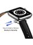 puluz Kayış Apple Watch Uyumlu Series 7 45Mm / 6 & Se & 5 & 4 44Mm / 3 & 2 & 1 42Mm Siyah Gümüş Toka (Yurt Dışından) 5
