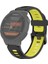 Puluz Garmin Forerunner 220/230 / 235/620/630/735Xt Watchband Black + Sarı (Yurt Dışından) 2