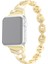 puluz Apple Watch Uyumlu Series 7 Için Paslanmaz Çelik Kayış 41Mm / 6 & Se & 5 & 4 40Mm / 3 & 2 & 1 38Mm Altın (Yurt Dışından) 1